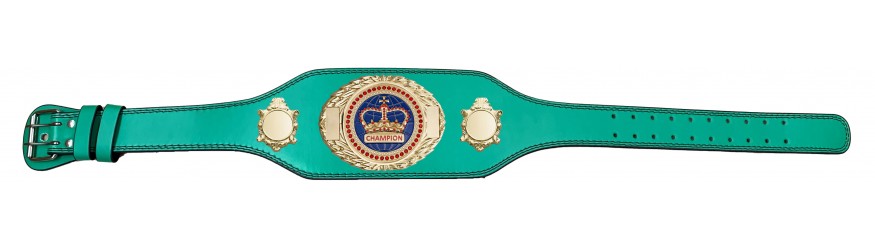 CHAMPIONSHIP BELT - BUD295/G/BLUGEM - AVAILABLE IN 4 COLOURS CHAMPIONSHIP BELT - BUD295/G/BLUGEM - AVAILABLE IN 4 COLOURS